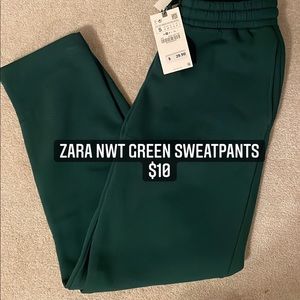 Zara green sweatpants